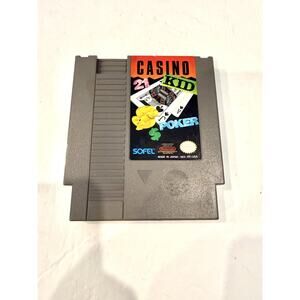 Casino Kid NES Video Game Poker 21 SOFEL Nintendo 1985